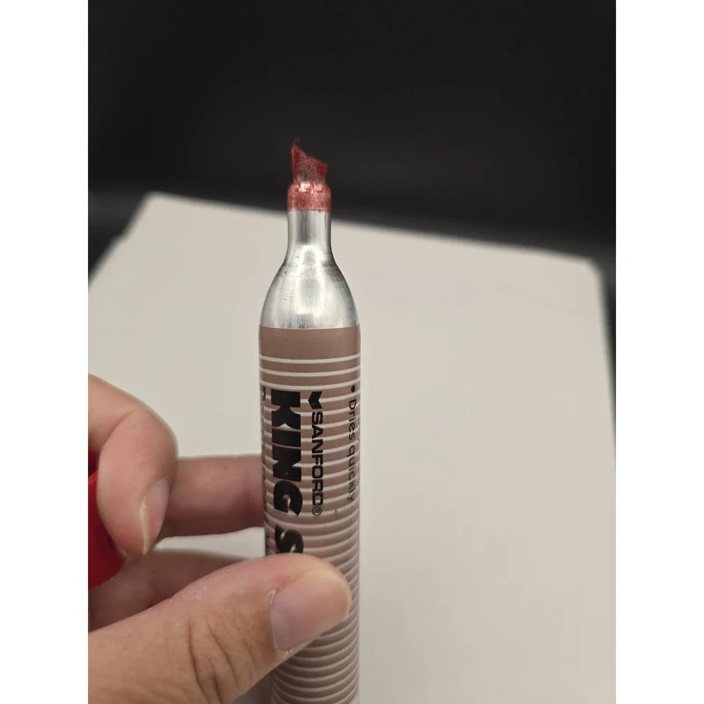Vintage Sanford King Size Red Permanent Markers Works